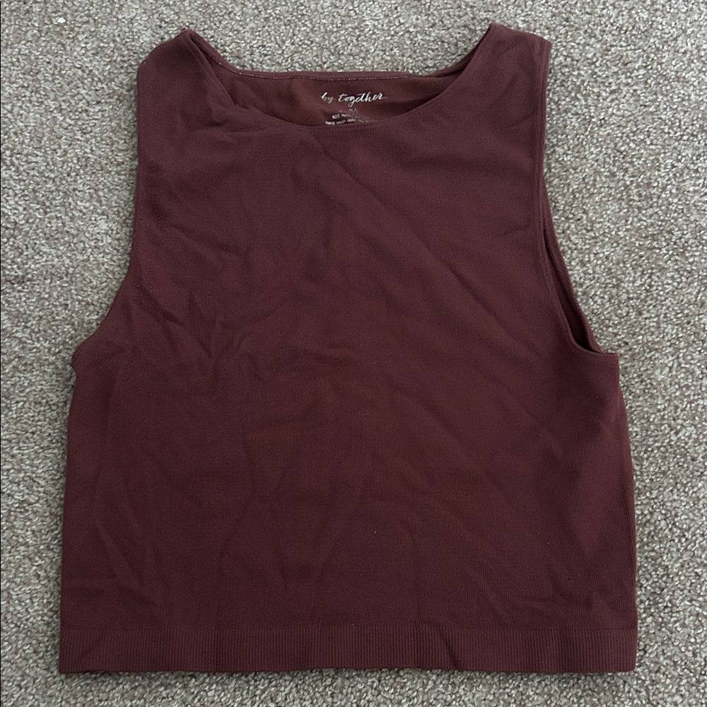 By Together Women's Deep Burgundy Tank Top